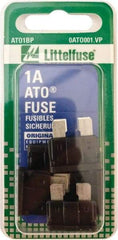 Value Collection - 1 Amp, 32 VAC/VDC, Automotive Fuse - 3/4" Long, Black, Littlefuse ATO001 - Benchmark Tooling