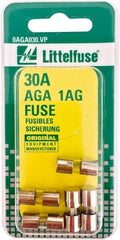 Value Collection - 32V AC/DC, 30 Amp, Fast-Acting Miniature Glass/Ceramic Fuse - 5/8" OAL, 1/4" Diam - Benchmark Tooling