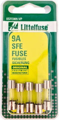 Value Collection - 32V AC/DC, 9 Amp, Fast-Acting Miniature Glass/Ceramic Fuse - 7/8" OAL, 1/4" Diam - Benchmark Tooling