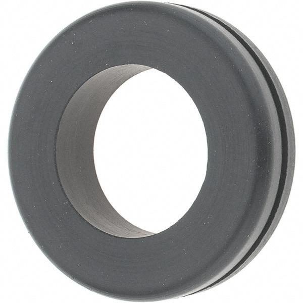 Value Collection - 1-3/4" OD, 7/16" Thick Grommet - Rubber, 1-3/8" Slot Diam x 1/16" Slot Width - Benchmark Tooling
