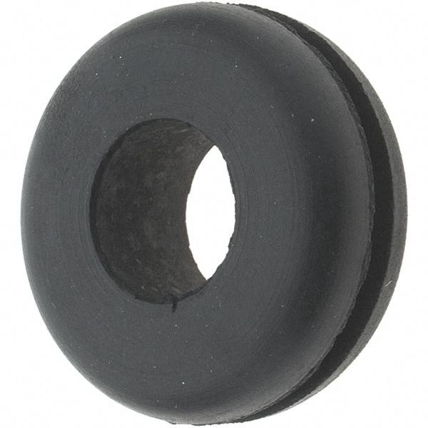 Value Collection - 7/8" OD, 5/16" Thick Grommet - Rubber, 5/8" Slot Diam x 1/16" Slot Width - Benchmark Tooling