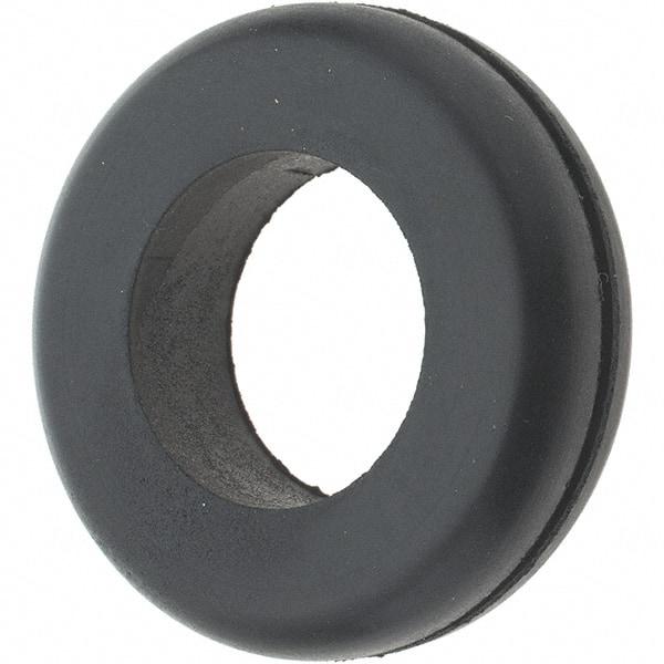 Value Collection - 1-5/8" OD, 7/16" Thick Grommet - Rubber, 1-1/4" Slot Diam x 1/16" Slot Width - Benchmark Tooling