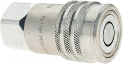 Parker - 1/2-14 NPSF Steel Hydraulic Hose Female Pipe Thread Coupler & No Lock Fitting - 3,625 psi - Benchmark Tooling