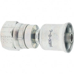 Parker - 3/4-16 Female JIC Steel Hydraulic Hose Female JIC 37°/SAE 45° Dual Flare Swivel - -5 Hose Size, 5/16" Hose Diam - Benchmark Tooling