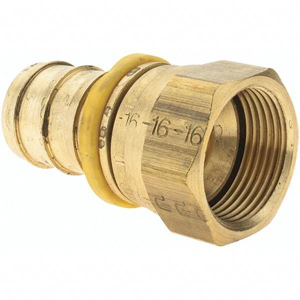 Parker - 1" ID 1-5/16-12 FJIC Barbed Push On Female Fitting - Brass - Benchmark Tooling