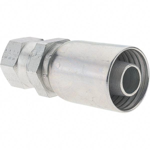 Parker - 7/8-14 Female JIC Steel Hydraulic Hose Female JIC 37° Swivel & Straight Fitting - -10 Hose Size, 5/8" Hose Diam - Benchmark Tooling