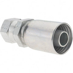 Parker - 7/8-14 Female JIC Steel Hydraulic Hose Female JIC 37° Swivel & Straight Fitting - -10 Hose Size, 5/8" Hose Diam - Benchmark Tooling