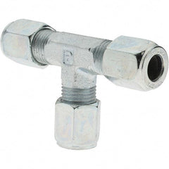 Parker - Metal Flareless Bite Tube 3/8" OD Union Tee - 3/8 NPTF - Benchmark Tooling