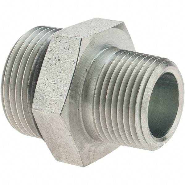 Parker - 1-5/16-12 SAE ORB Steel Hydraulic Hose Adapter - 4,500 psi, -16 Hose Size, 1" Hose Diam - Benchmark Tooling