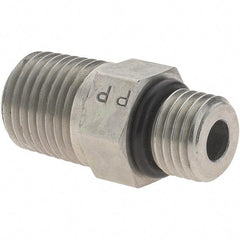 Parker - 7/16-20 SAE ORB Steel Hydraulic Hose Adapter - 6,000 psi, -4 Hose Size, 1/4" Hose Diam - Benchmark Tooling