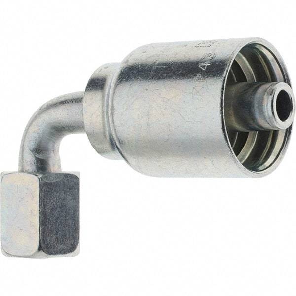 Parker - 3/8 Thread Hydraulic Hose Fitting - -6 Hose Size, 3/8" Hose Diam - Benchmark Tooling