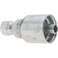 Parker - 1/4 Thread Hydraulic Hose Fitting - -6 Hose Size, 3/8" Hose Diam - Benchmark Tooling