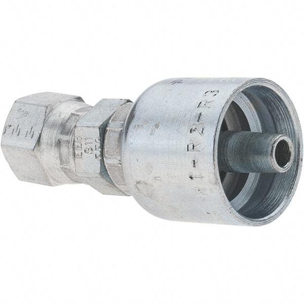 Parker - 1/4 Thread Hydraulic Hose Fitting - -4 Hose Size, 1/4" Hose Diam - Benchmark Tooling