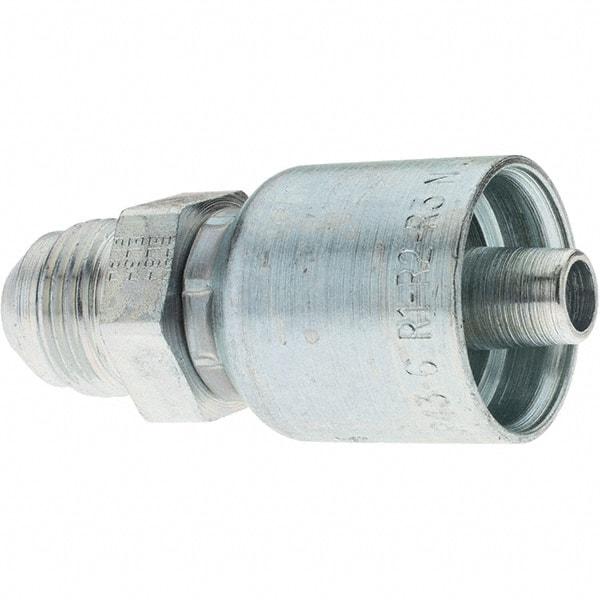 Parker - 3/4-16 Male JIC Hydraulic Hose Male SAE 37° JIC Rigid Fitting - -6 Hose Size, 3/8" Hose Diam - Benchmark Tooling
