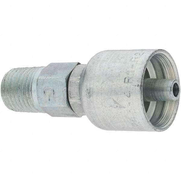 Parker - 1/4 Thread Hydraulic Hose Fitting - -4 Hose Size, 1/4" Hose Diam - Benchmark Tooling