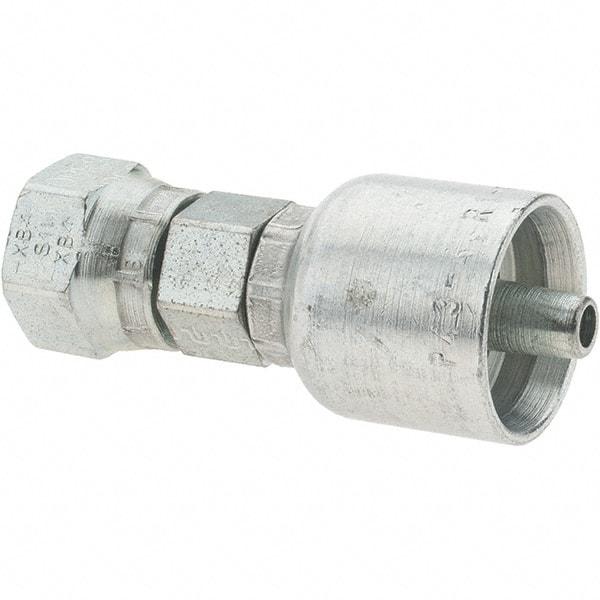 Parker - 1/4 Thread Hydraulic Hose Fitting - -4 Hose Size, 1/4" Hose Diam - Benchmark Tooling