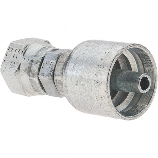 Parker - 1/4 Thread Hydraulic Hose Fitting - -4 Hose Size, 1/4" Hose Diam - Benchmark Tooling