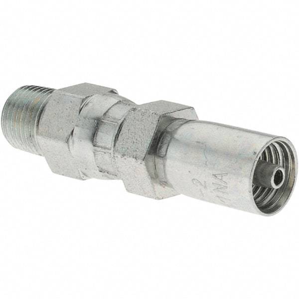 Parker - 1/8-27 Thread Steel Hydraulic Hose Male Connector - Benchmark Tooling