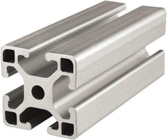 80/20 Inc. - 6 Meters Long x 40 mm Wide x 40 mm Deep, T-Slotted Aluminum Extrusion - Clear Anodized Finish - Benchmark Tooling