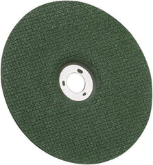3M - 36 Grit, 7" Wheel Diam, 1/8" Wheel Thickness, 7/8" Arbor Hole, Type 27 Depressed Center Wheel - Ceramic - Benchmark Tooling