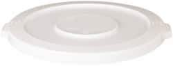 PRO-SOURCE - Round Lid for Use with 10 Gal Round Trash Cans - White, Plastic, For Huskee Trash Cans - Benchmark Tooling