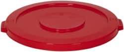 PRO-SOURCE - Round Lid for Use with 32 Gal Round Trash Cans - Red, Plastic, For Huskee Trash Cans - Benchmark Tooling