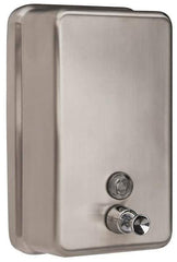 PRO-SOURCE - 40 oz Liquid Hand Soap Dispenser - Stainless Steel, Hanging, Chrome - Benchmark Tooling