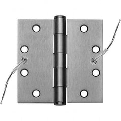 Stanley - 4-1/2" Long x 4-1/2" Wide Grade 1 Steel Full Mortise, Concealed Electric Commercial Hinge - Benchmark Tooling