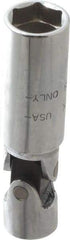 Blackhawk by Proto - 5/8", 3/8" Drive, Spark Plug Hand Socket - 6 Points, 3-3/8" OAL, Steel, Chrome Finish - Benchmark Tooling