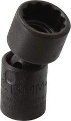 Proto - 1/4" Drive 13mm Standard Universal Impact Socket - 12 Points, 1-19/32" OAL - Benchmark Tooling