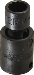 Proto - 3/8" Drive 12mm Standard Universal Impact Socket - 6 Points, 2" OAL - Benchmark Tooling