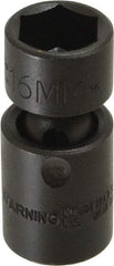 Proto - 3/8" Drive 16mm Standard Universal Impact Socket - 6 Points, 2-3/32" OAL - Benchmark Tooling