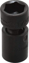 Proto - 3/8" Drive 17mm Standard Universal Impact Socket - 6 Points, 2-3/32" OAL - Benchmark Tooling