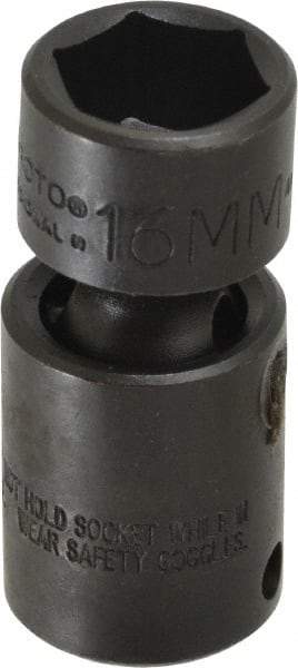Proto - 3/8" Drive 18mm Standard Universal Impact Socket - 6 Points, 2-3/32" OAL - Benchmark Tooling