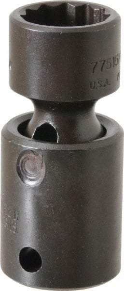 Proto - 3/8" Drive 15mm Deep Universal Impact Socket - 12 Points, 2-3/32" OAL - Benchmark Tooling