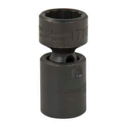 Proto - 3/8" Drive 17mm Deep Universal Impact Socket - 12 Points, 2-3/32" OAL - Benchmark Tooling