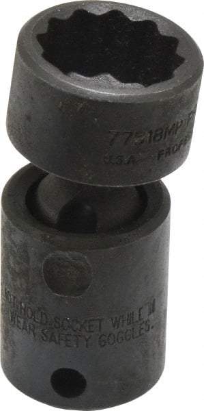 Proto - 3/8" Drive 18mm Deep Universal Impact Socket - 12 Points, 2-3/32" OAL - Benchmark Tooling