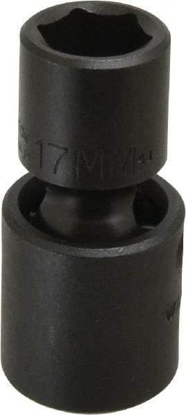 Proto - 1/2" Drive 17mm Standard Universal Impact Socket - 6 Points, 2-11/16" OAL - Benchmark Tooling