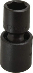 Proto - 1/2" Drive 17mm Standard Universal Impact Socket - 6 Points, 2-11/16" OAL - Benchmark Tooling