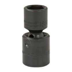Proto - 1/2" Drive 18mm Standard Universal Impact Socket - 6 Points, 2-11/16" OAL - Benchmark Tooling