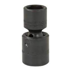 Proto - 1/2" Drive 18mm Standard Universal Impact Socket - 6 Points, 2-11/16" OAL - Benchmark Tooling