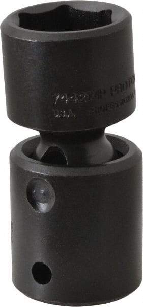 Proto - 1/2" Drive 21mm Standard Universal Impact Socket - 6 Points, 2-11/16" OAL - Benchmark Tooling
