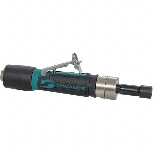 Dynabrade - 1/4" Collet, Straight Handle, Air Straight Die Grinder - 5,000 RPM, Rear Exhaust, 23 CFM, 0.4 hp, 90 psi, 1/4 NPT Inlet - Benchmark Tooling