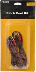 Fluke - Black/Red Electrical Test Equipment Patch Cord Set - Use with Test Equipment - Benchmark Tooling