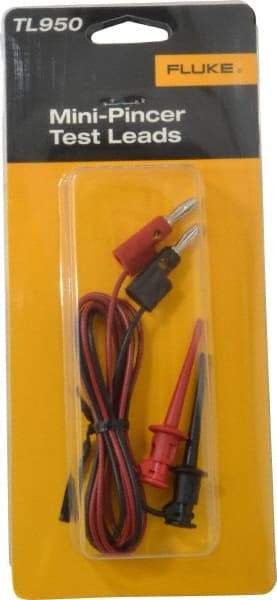 Fluke - Black/Red Electrical Test Equipment Leads Set - Use with All Models - Benchmark Tooling