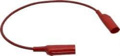 Pomona - Red Electrical Test Equipment Patch Cord - Use with Alligators Test Clips - Benchmark Tooling