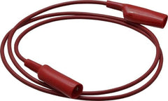 Pomona - Red Electrical Test Equipment Patch Cord - Use with Alligators Test Clips - Benchmark Tooling