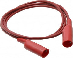 Pomona - Red Electrical Test Equipment Patch Cord - Use with Alligators Test Clips - Benchmark Tooling