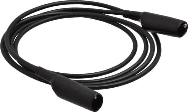 Pomona - Black Electrical Test Equipment Patch Cord - Use with Alligators Test Clips - Benchmark Tooling