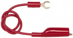 Pomona - Red Electrical Test Equipment Clip - Use with Insulated Spade Lug - Benchmark Tooling